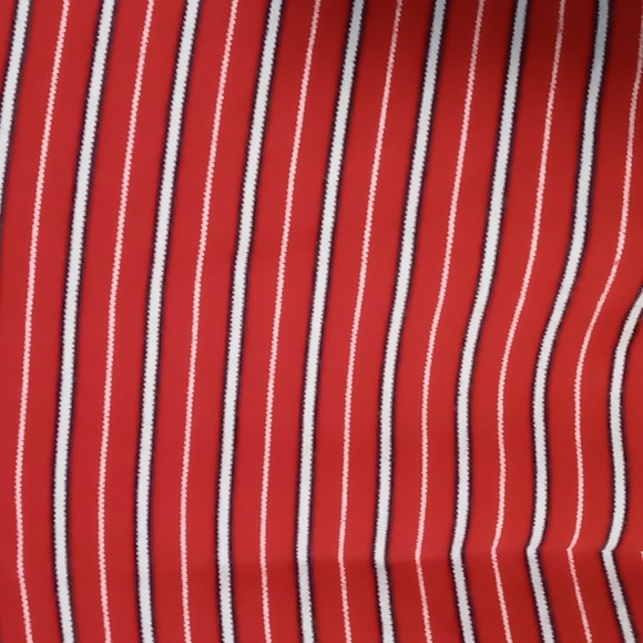 Karen Scott Red/White and Black Striped Blouse XL - Picture 4 of 4